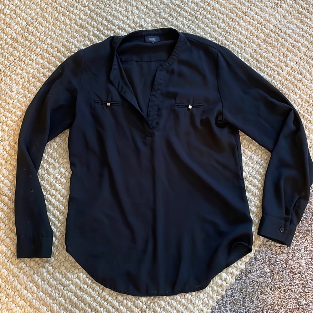 Black workwear top